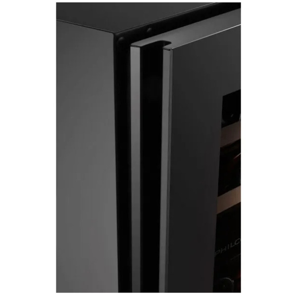 Холодильник Philco для вина, 81.3х57х52.5, холод.відд.-26л, зон - 1, бут-6, диспл, підсвітка, чорний