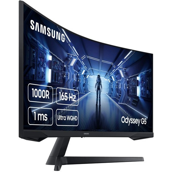 Монiтор Samsung 34" Odyssey G5 (LC34G55TWWIXCI) VA Black Curved