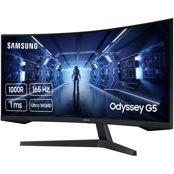 Монiтор Samsung 34" Odyssey G5 (LC34G55TWWIXCI) VA Black Curved