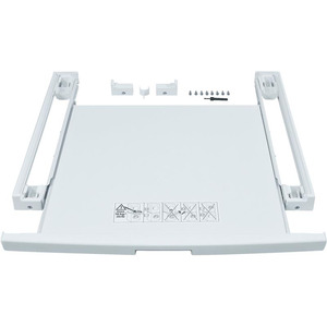 Комплект монтажний Siemens для з'єднання пральної машини з сушильною машиною, висувна полиця, білий