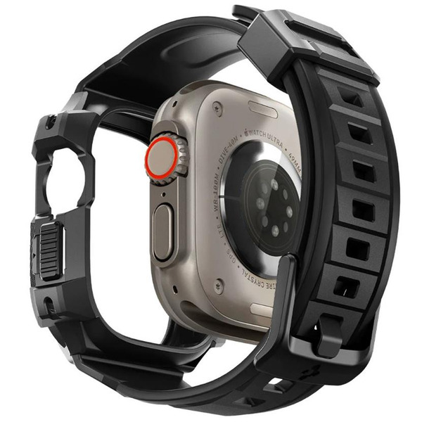 Чохол та ремінець 2в1 Spigen для Apple Watch Ultra 49mm, Rugged Armor Pro, Black