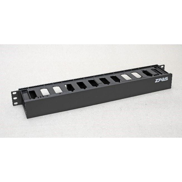 Кабельний організатор ZPAS 19", 1U, однобічна гребінка