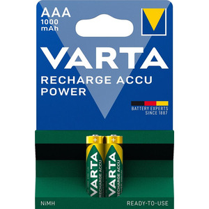 Акумулятор Varta NI-MH Power AAA 1000мА•г, 2шт