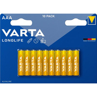 Батарейка VARTA LONGLIFE лужна AAA блістер, 10 шт.