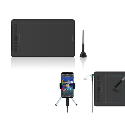 Графічний планшет Huion 11"x6.8" H1161, USB-C, чорний