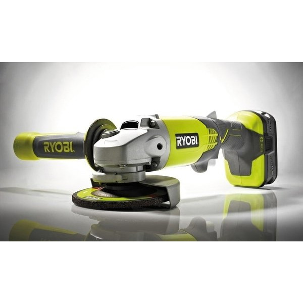 Угловая шлифмашина Ryobi ONE+ R18AG-0 аккумуляторная (5133001903)