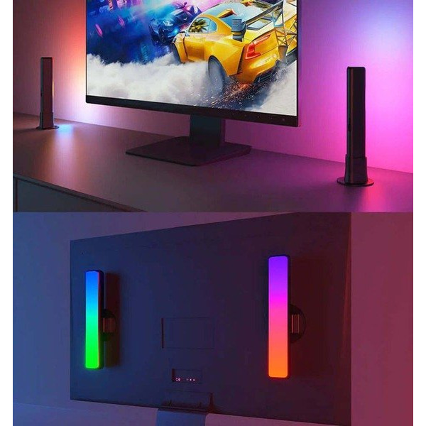 Набір адаптивного підсвічування Govee H6056 RGBICWW WiFi + Bluetooth Flow Plus Light Bars RGB Чорний (H60563D1)