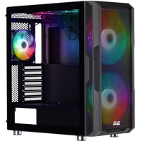 Корпус 2E GAMING Contego Neo GW05 без БП 2xUSB3.0, 1xUSB Type-C 2x200мм ARGB, 3x120мм ARGB VGA 380мм LCS ready контроллер с пультом TG Side Panel EATX чёрный
