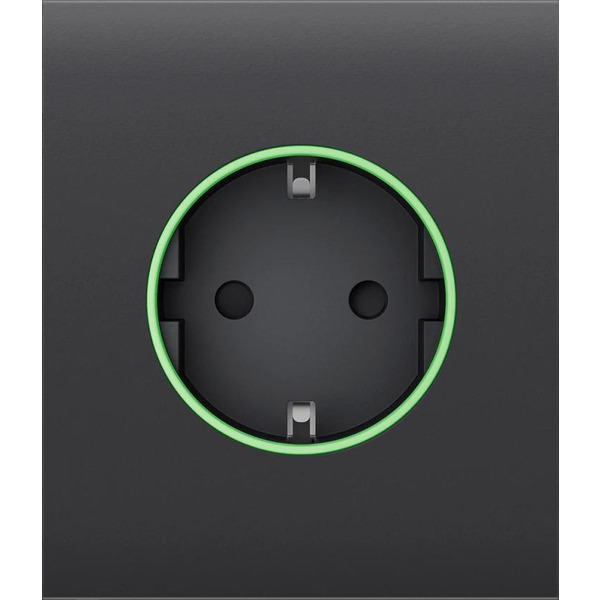 Фронтальна панель Ajax CenterCover for Outlet smart, Jeweler, бездротова, graphite