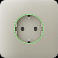 Передня панель для розетки Ajax SoloCover for Outlet smart, Jeweler, бездротової, ivory