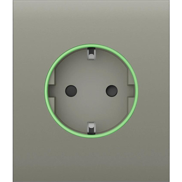 Фронтальна панель Ajax CenterCover for Outlet smart, Jeweler, бездротова, olive