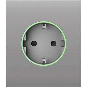 Центральная панель для встраиваемой розетки Ajax CenterCover for Outlet smart, Jeweler, беспроводная, fog