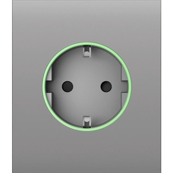 Фронтальная панель Ajax CenterCover for Outlet smart, Jeweler, беспроводная, fog