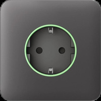 Передня панель для розетки Ajax SoloCover for Outlet smart, Jeweler, бездротовий, grey