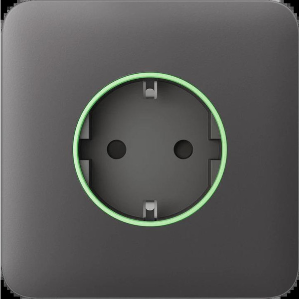 Передня панель для розетки Ajax SoloCover for Outlet smart, Jeweler, бездротовий, grey