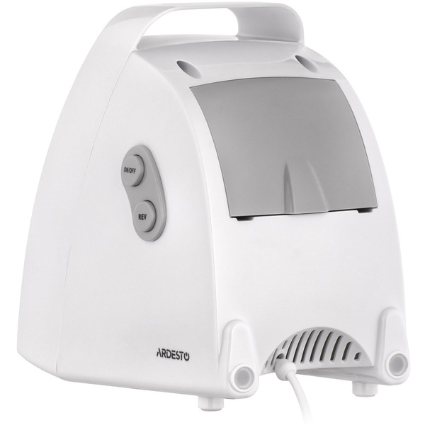 Мясорубка Ardesto, 1900Вт, 1.8кг/мин, 3 решетки, насадка для колбас, кеббе, 4 терки, пластик, белый