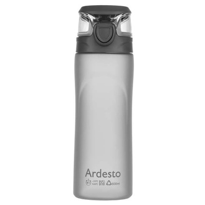 Бутылка для воды Ardesto, 600мл, пластик, серый