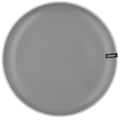 Тарелка обеденная Ardesto  Cremona Dusty grey, 26см, керамика, серый