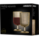 Набор бокалов Ardesto Golden Moon, 300мл, 2шт, стекло, золотистый