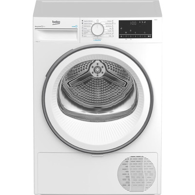 Сушильная машина Beko тепловой насос, 7кг, A++, 54.3см, дисплей, подсветка барабана, белый