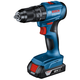 Шуруповерт-дрель ударный аккумуляторный Bosch GSB 185-LI, 18В 2х2.0Ач, 50Нм, 20+2, 500/1900об/мин, ЗУ, кейс, 1кг