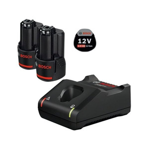Набір з 2x акумуляторних батарей Bosch GBA 12V 2.0Ah+GAL 12V-40 Professional (1600A019R8)
