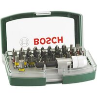 Биты Bosch, набор 32шт, магнитный битодержатель, SL,PH,PZ,H,T,TT, 25мм, кейс