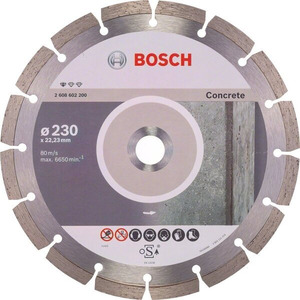 Диск алмазный Bosch Standard for Concrete, 230х22.23мм, по бетону