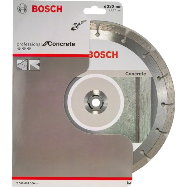 Алмазний диск Bosch Standard for Concrete 230-22.23, по бетону (2608602200)