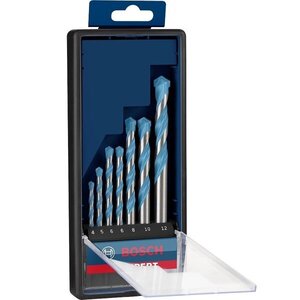 Набор сверл по металлу Bosch Expert MultiConstruction CYL-9, 4/5/6/6/8/10/12 мм, 7 шт.