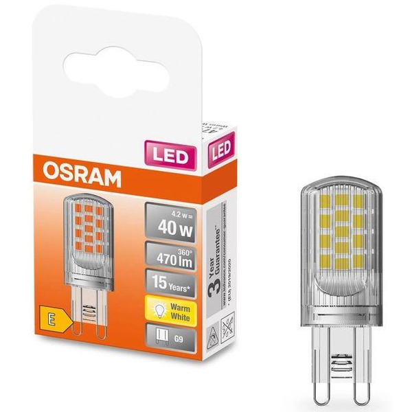 Лампа OSRAM LED G9 3.8Вт 300Лм 2700К PIN40