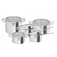 Набір посуду Tefal Nordica, 10пр., нержавіюча сталь, скло