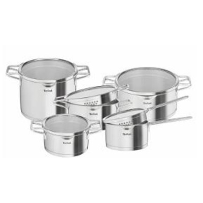 Набір посуду Tefal Nordica, 10пр., нержавіюча сталь, скло