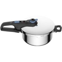 Скороварка Tefal Secure Trendy, 4л, с паровой корзинкой, нержавеющая сталь, пластик