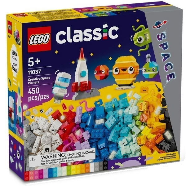 Конструктор LEGO Classic Творчі космічні обʼєкти 450 деталей (11037)