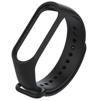 Ремінець для фітнес браслету Mi Band 5/6 (Silicone) Black