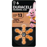Батарейка DURACELL HA 13 уп. 6 шт.