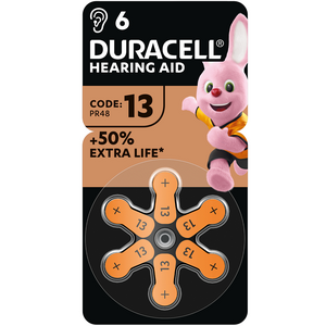 Батарейка DURACELL HA 13 уп. 6 шт.