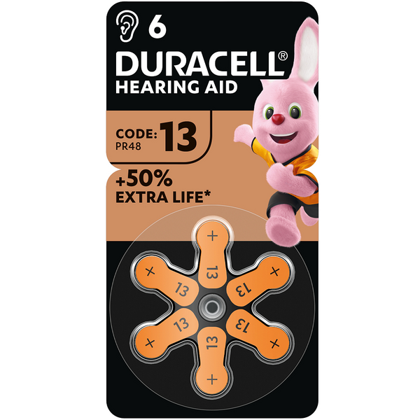 Батарейка DURACELL HA 13 уп. 6 шт.