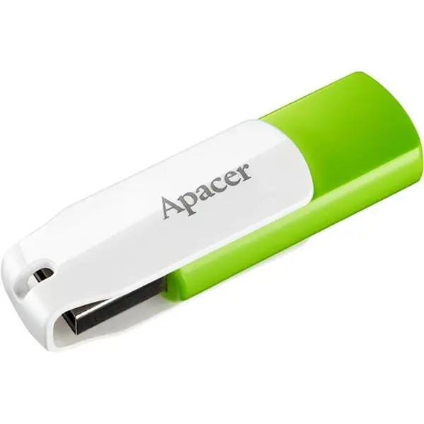 USB-Флешка USB 64GB Apacer AH335 White/Green (AP64GAH335G-1)
