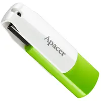 Флеш-накопичувач USB 64GB Apacer AH335 White/Green (AP64GAH335G-1)