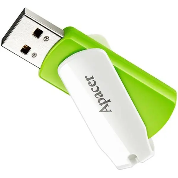 USB-Флешка USB 64GB Apacer AH335 White/Green (AP64GAH335G-1)