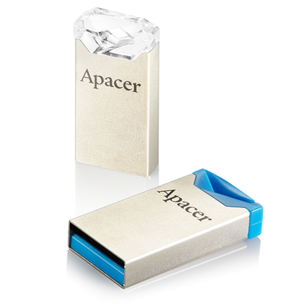 Флеш-накопитель USB 64GB Apacer AH111 Silver/Blue (AP64GAH111U-1)