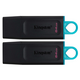 Флеш-накопитель USB3.2 64GB Kingston DataTraveler Exodia Black/Blue 2 Pieces (DTX/64GB-2P)