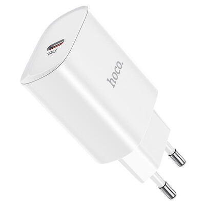Мережевий Зарядний Пристрій Hoco N14, PD 20W, QC3.0, White