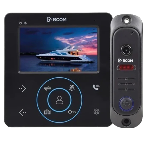 Комплект відеодомофону BCOM BD-480M Black Kit