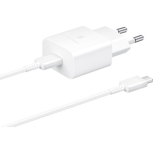 Мережевий зарядний пристрій Samsung EP-T1510X White, 1хUSB Type-C, 15W + кабель USB Type-C (EP-T1510XWEGEU)
