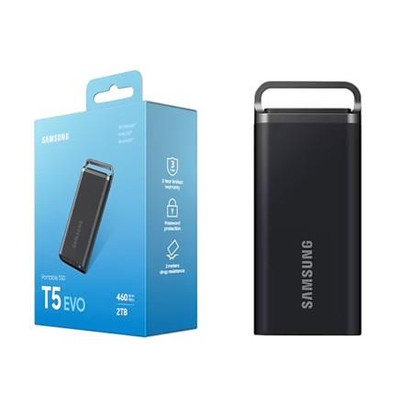Портативний SSD Samsung 2TB USB 3.2 Gen 1 Type-C T5 EVO Shield