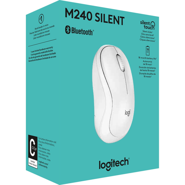 Миша Logitech M240 Silent Off White (910-007120)