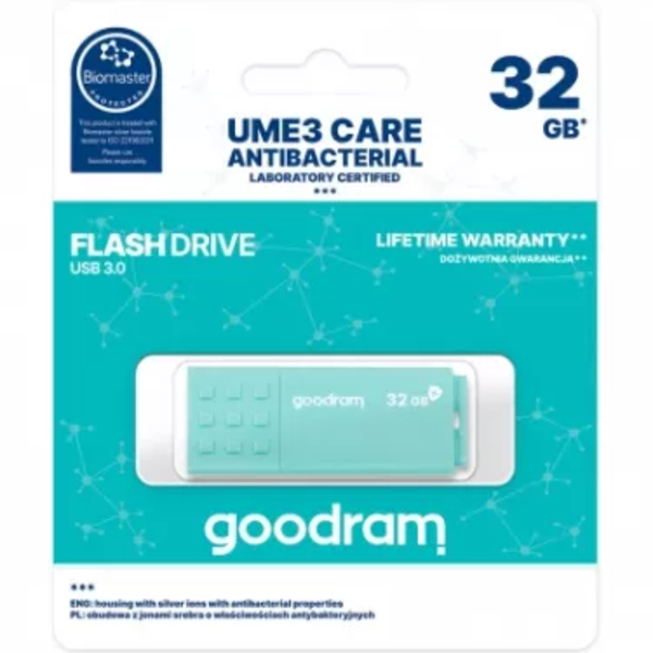 USB-Флешка USB 3.2 32GB Goodram UME3 Care Green (UME3-0320CRR11)